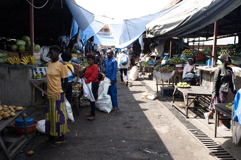 A Rwandan market