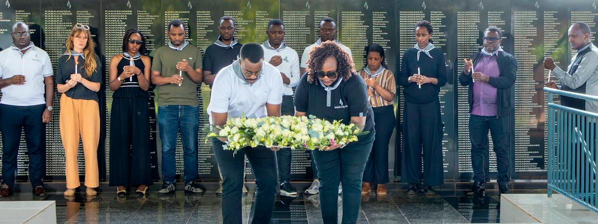 The ACES team visit the Ntarama Genocide Memorial