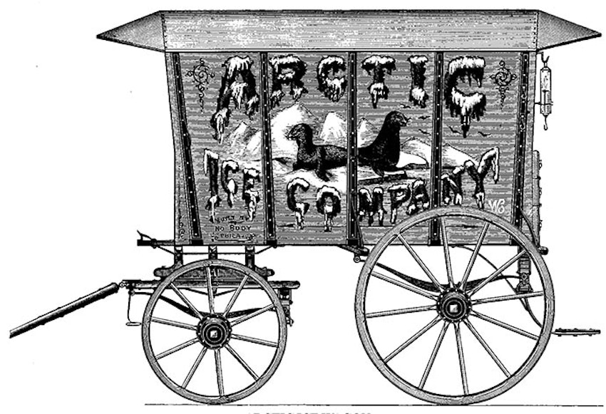 Arctic Ice Company wagon 1884