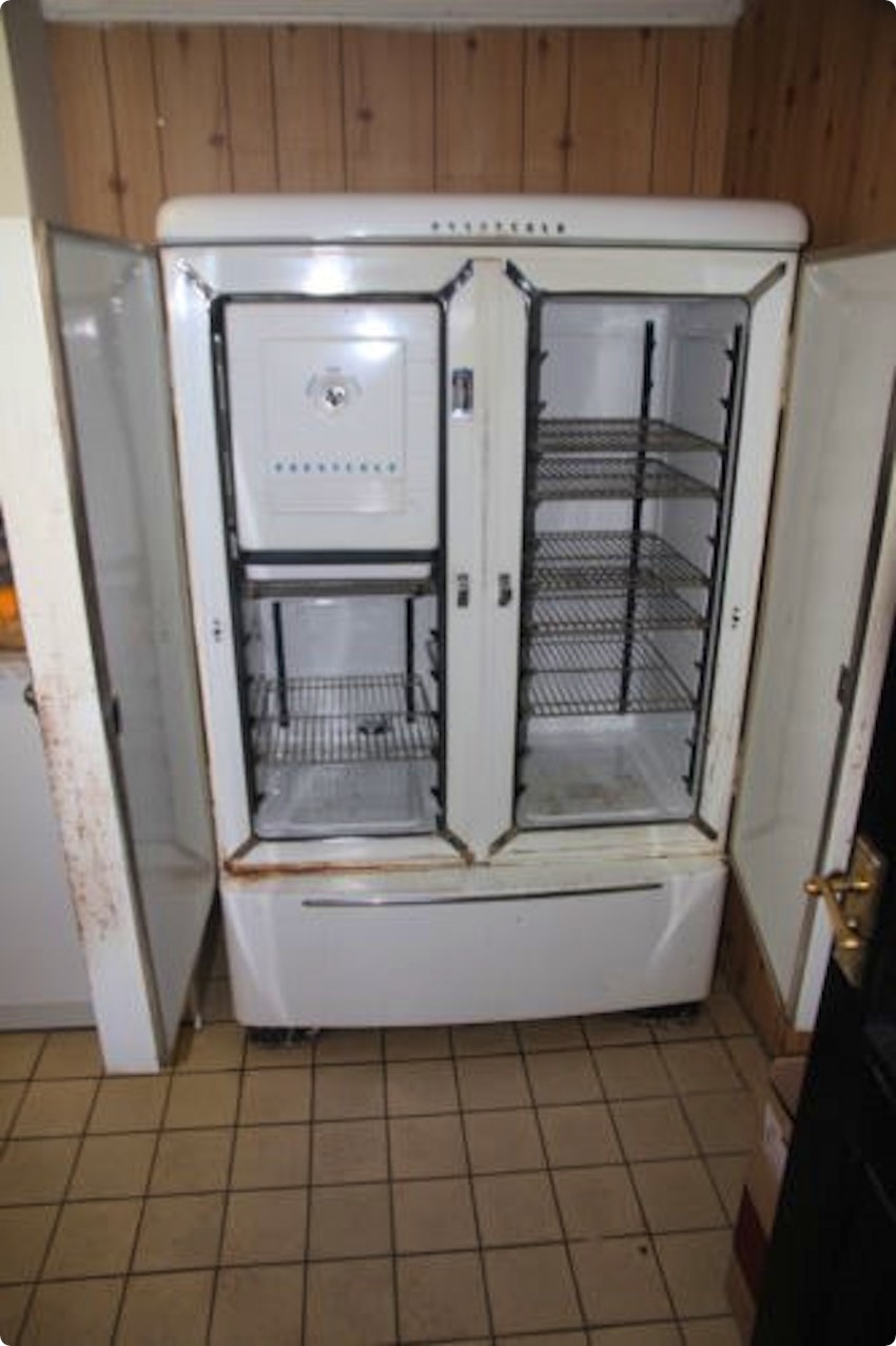 old fridge