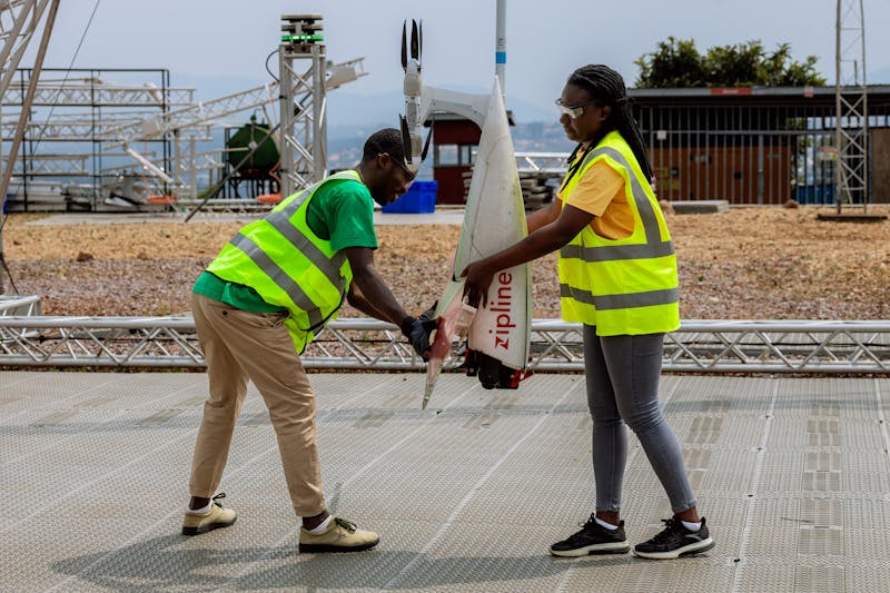 ACES training with Zipline drones