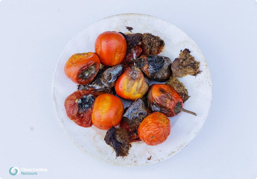 Rotting vegetables
